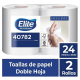 Toalla Elite Excellence Doble Hoja 2 Rollos de 24 Mts.