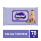 Toalla Húmeda Bebé Babysec 70 un.