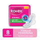 Kotex Normal con Alas 8 un.