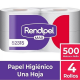 Papel Higiénico Jumbo Rendipel H/S 4 Rollos de 500 Mts.