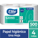 Papel Higiénico Elite Jumbo 4 Rollos de 500mts.